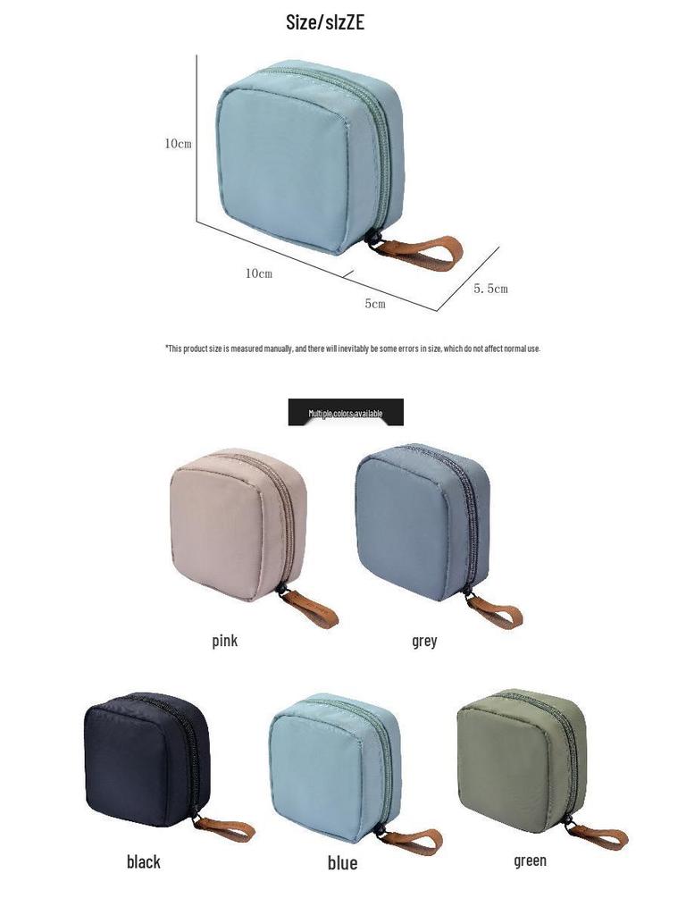 Mini wasserdichte Make-up-Tasche im koreanischen Stil: Tragbare Handtasche zur Aufbewahrung von Lippenstift und Puder