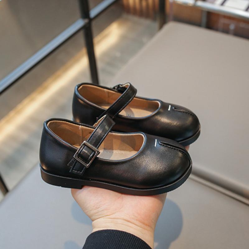Korean Style Children's Shoe for Girl  Fashion Spring Non-slip Kids Leather Shoe Causal Versatile Toddler Flats Single Shoes