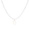 Collana Trendy con Ciondolo a Cuore per Donna - Catena Minimalista per la Clavicola con Chiusura OT per uno Stile alla Moda