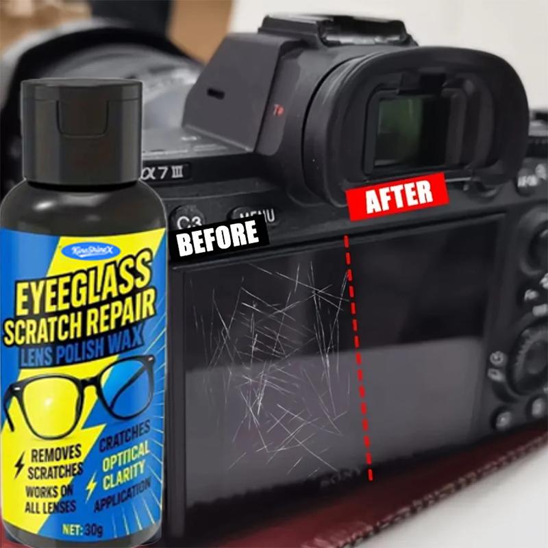 Multi-Purpose Lens Scratch Remover Cream for Glass Anti-Yellowing Polish for Scratches and Wear Non-Abrasive Optical Restoration