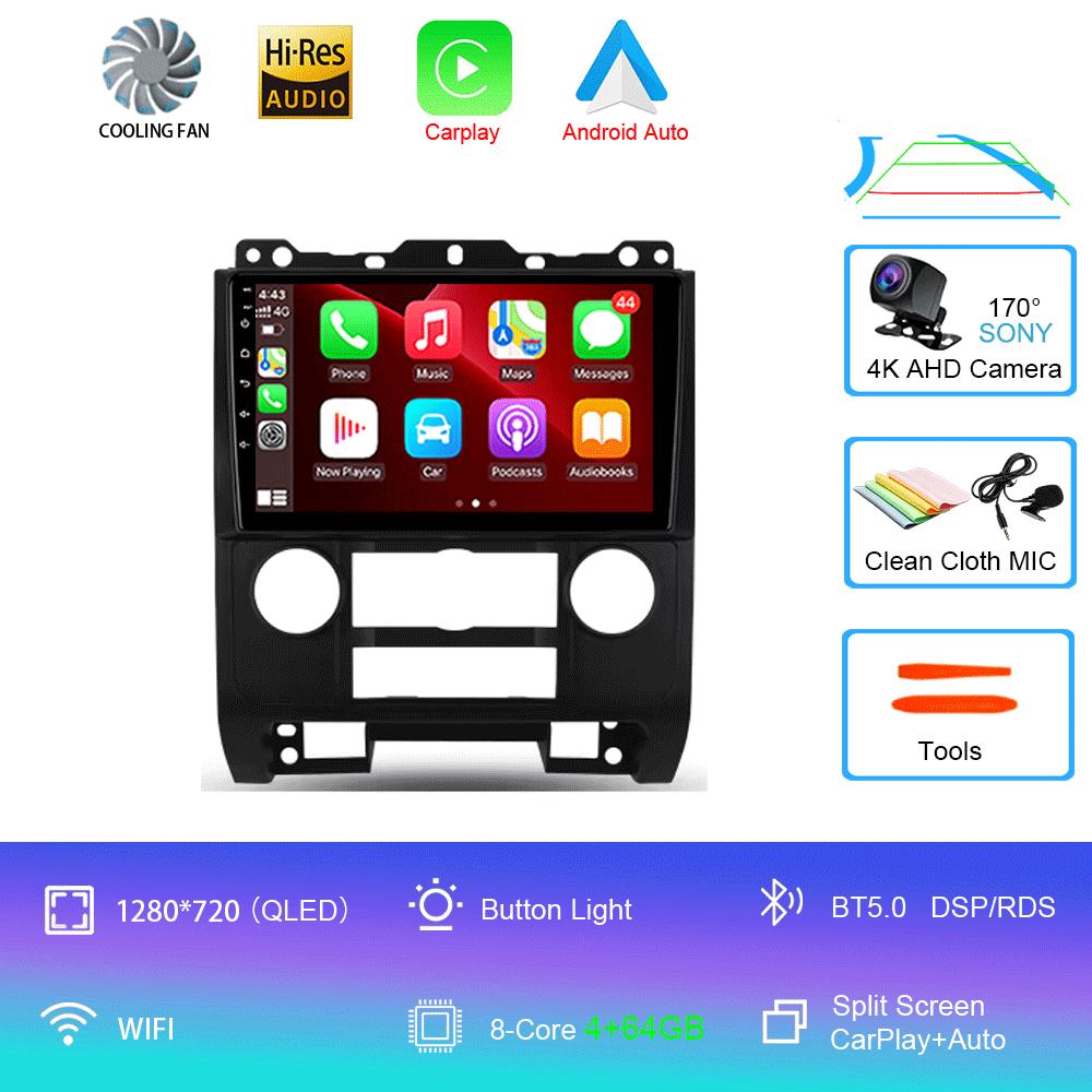 Car Radio Android14 For Ford Escape 2007 2008 2009 2010 2011 2012 Navigation GPS Multimedia Video Player Stereo wireless Carplay