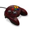 Hyperkin N64® Kabel-Controller, Original-Anschluss, Flottenadmiral, Rot