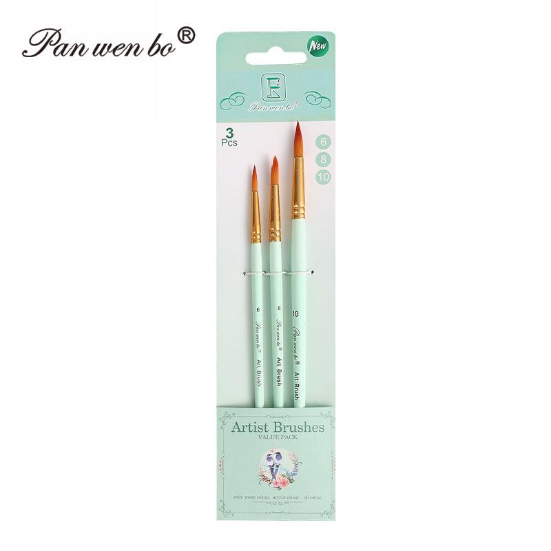 Set di 6 pennelli per pittura in nylon cross-border con gesso ad acqua e materiali artistici fai da te