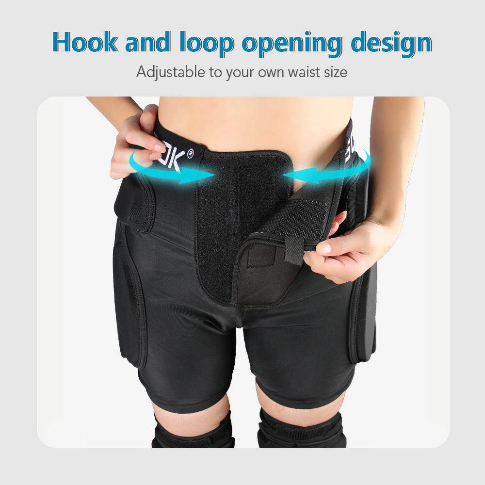 3D skyddande vadderade shorts Butt Pad Shorts EVA Silikon Gear Guard för snowboardåkning skridskoåkning