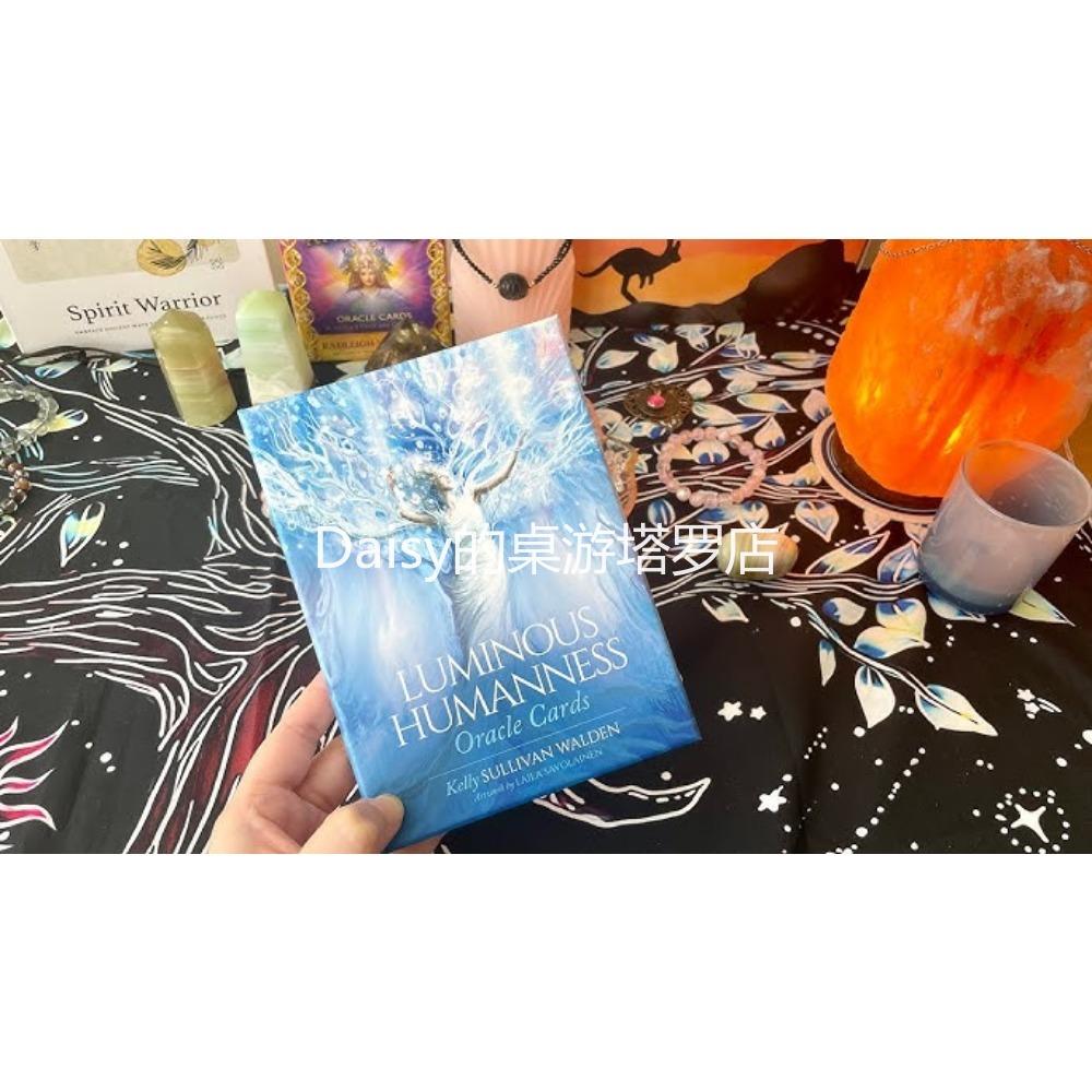 10,4 cm X 7,3 cm Luminous Humanness Oracle Deck Joc de cărți Oracle cu 44 de cărți