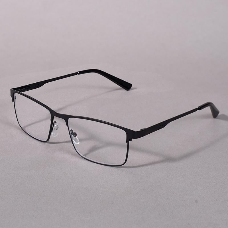 Men Business Full-Frame Design Reading Glasses Blue Light Blocking Flexible Classical Retro Presbyopia Eyeglasses With Spring +1