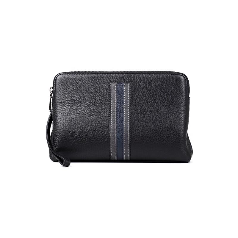 SCHWARZETIENNE Men s Genuine Leather Clutch Bag