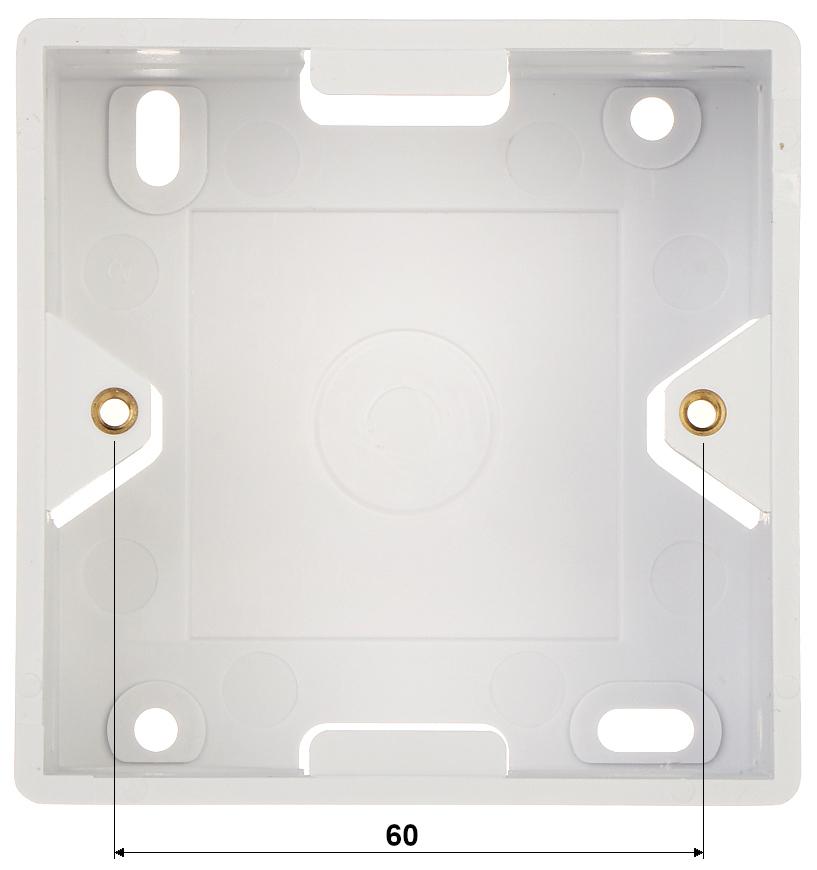 Surface-mounted box for modular Keystone sockets Fx-Sx9-0