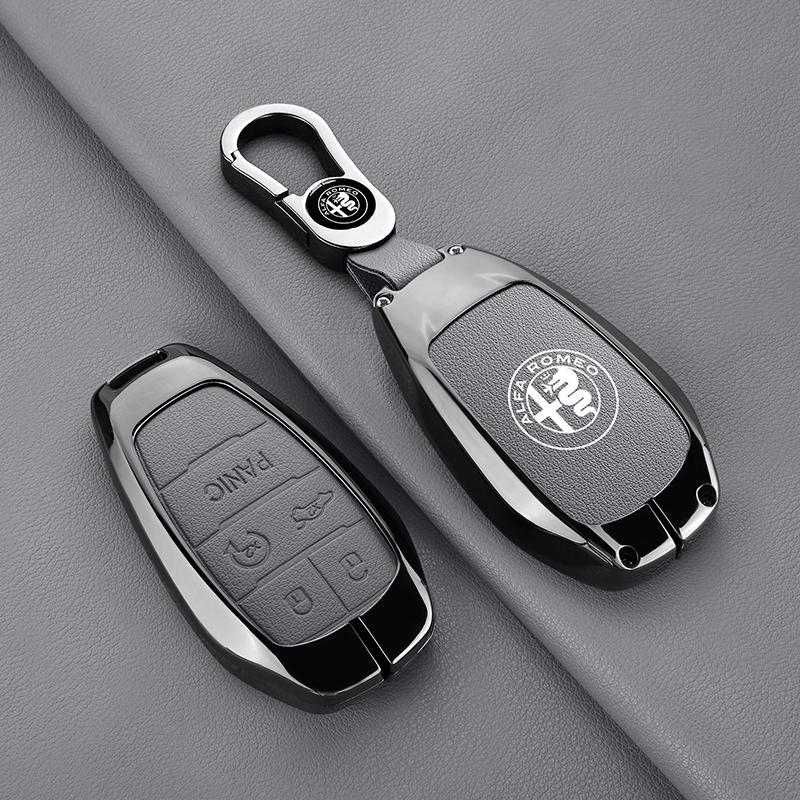 Car Key Bag Keychain Car Remote For Alfa Romeo Giulia 2015 +Stelvio 2016+ Spider Etcetera Key Case Cover Shell Protector KeylessSA0