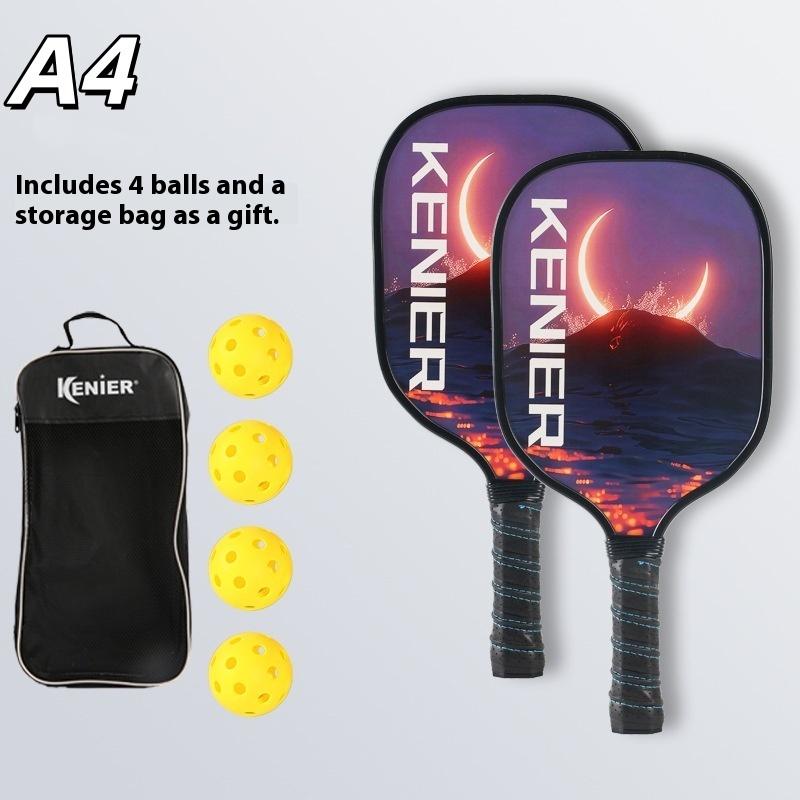 Professional Pickleball Set 2-Player Wood Paddle Racquets 4 Ball Pickleball Rackets Ball Sets Portable Bag