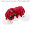 Adult Mrs Santa Hat with Lace for Holiday New Year Red and Green Christmas Mistletoe Bonnet Hat Accessories  Red
