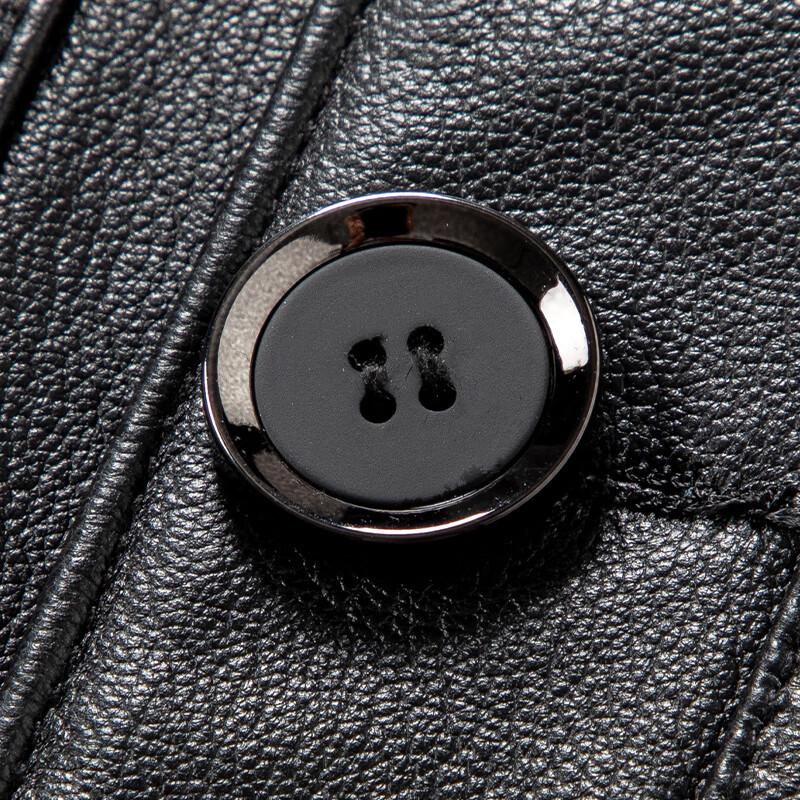 Hengyuanxiang Men's Genuine Leather Jacket