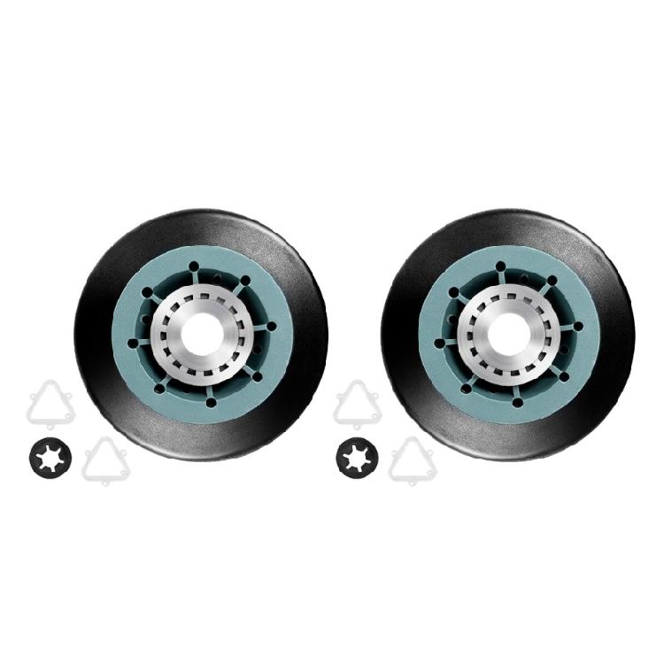 

2Pieces High Wear Resistance Rollers Set Suitable for Dryer Drum Support Ensuring Smooth Rotation and Reduced Sound 1