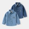 Boys Denim Shirt Jacket Long Sleeve Casual Button Down Outerwear Fashion Spring Top Clothing for Toddler and Kids