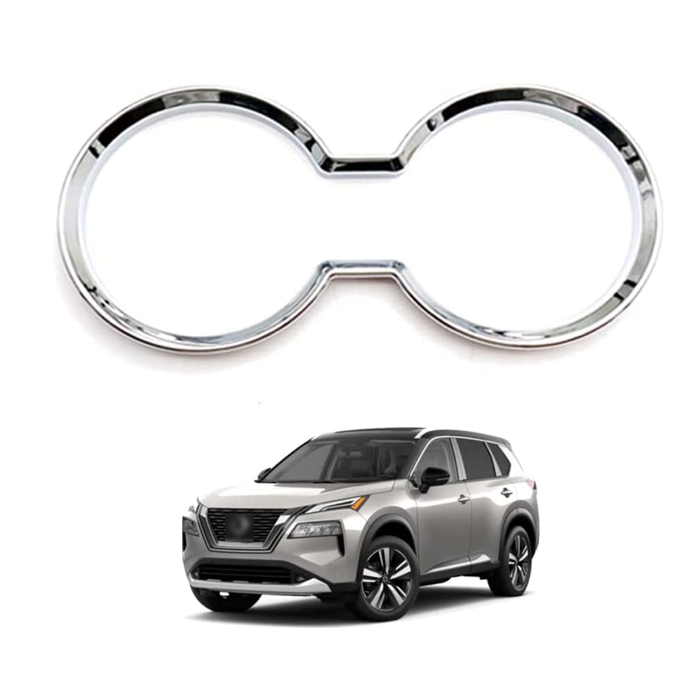 

Nissan 4-го поколения T33 2022 Крышка переднего центрального подстаканника Серебристая X-TRAIL (Июль - Настоящее время) Гарнир, (Зеркальное покрытие)