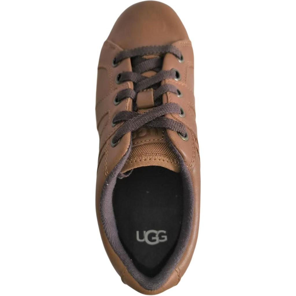 UGG Marcus Leather Comfortable Versatile Low-Top Kids Sneakers Kids sneaker Brown 1105193K-CHE