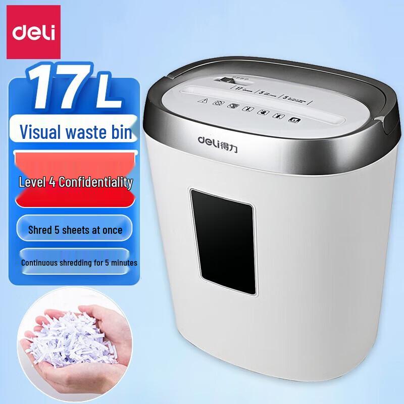 

Deli 9929 Small Commercial Paper Shredder CN plug (adapter included) Level 4 Security