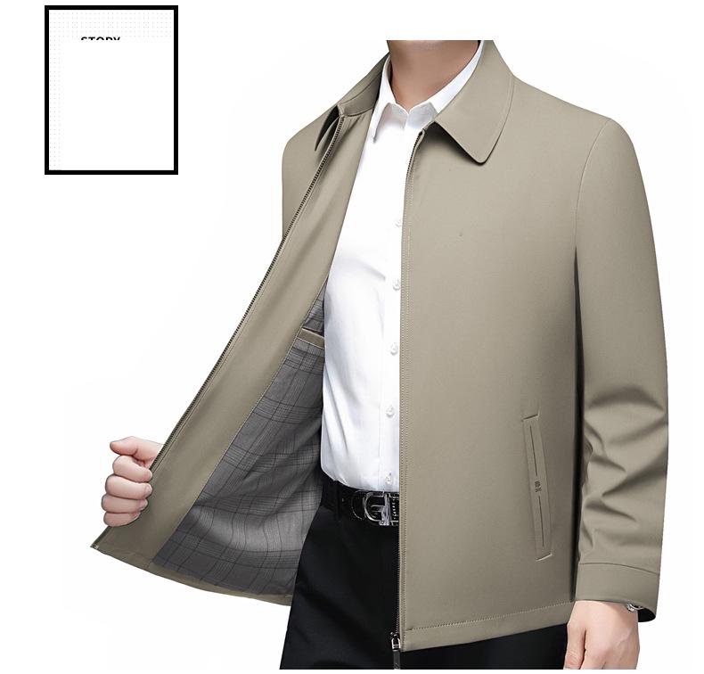Men's Woodpecker Jacket: Lightweight, High-End Spring/Autumn Outerwear for Middle-Aged Executives (2025 New)