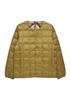 Crew Neck Button Inner Down Jacket Men's (TAION-104)