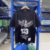 2026 New American Retro Washing Water Old Printing Loose and Versatile Trend Hip-hop Crew Neck Short-sleeved T-shirt for Men and Women