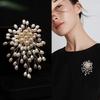 Clothes Decoration Jewelry Gifts Elegant Pearl Flower Brooch Pin  Badge For Women Girls