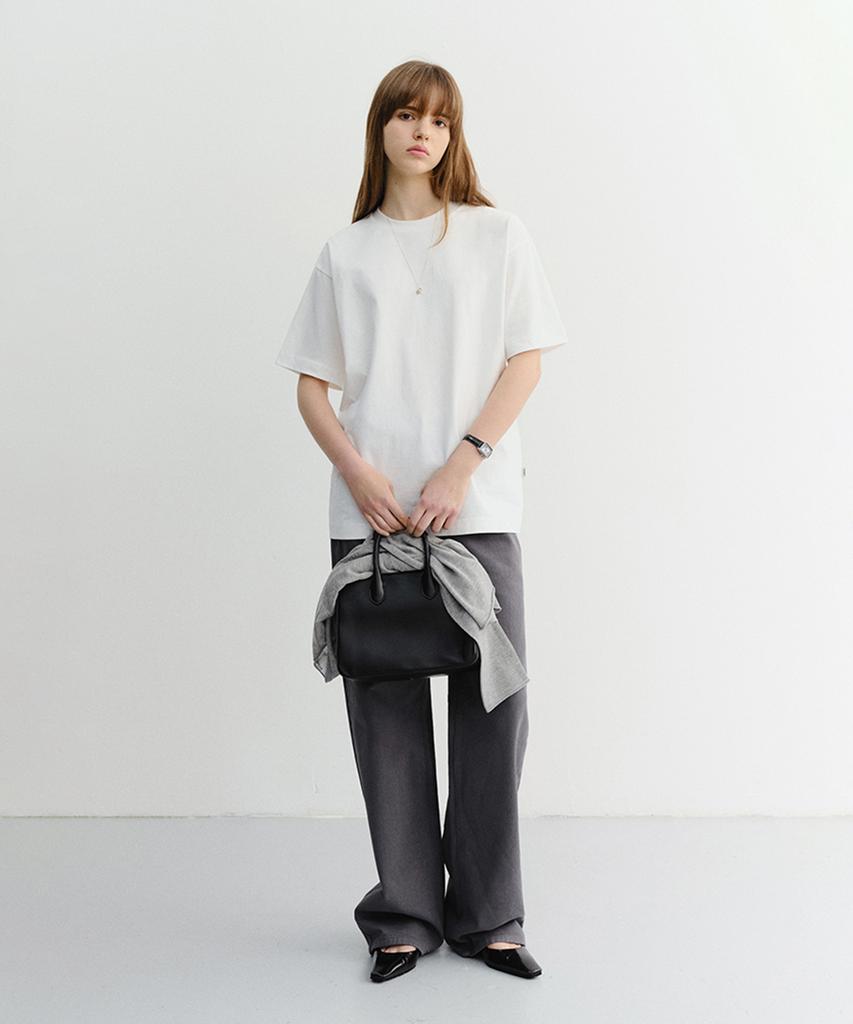 Deonseuteu Unisex Essential Loose T-Shirt_Udts6B125_Off White