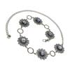 Lightweight Metal Chain Belt with Stone Accent Handcraft Bohemian Accessory Waist Cincher Band for Beach Parties