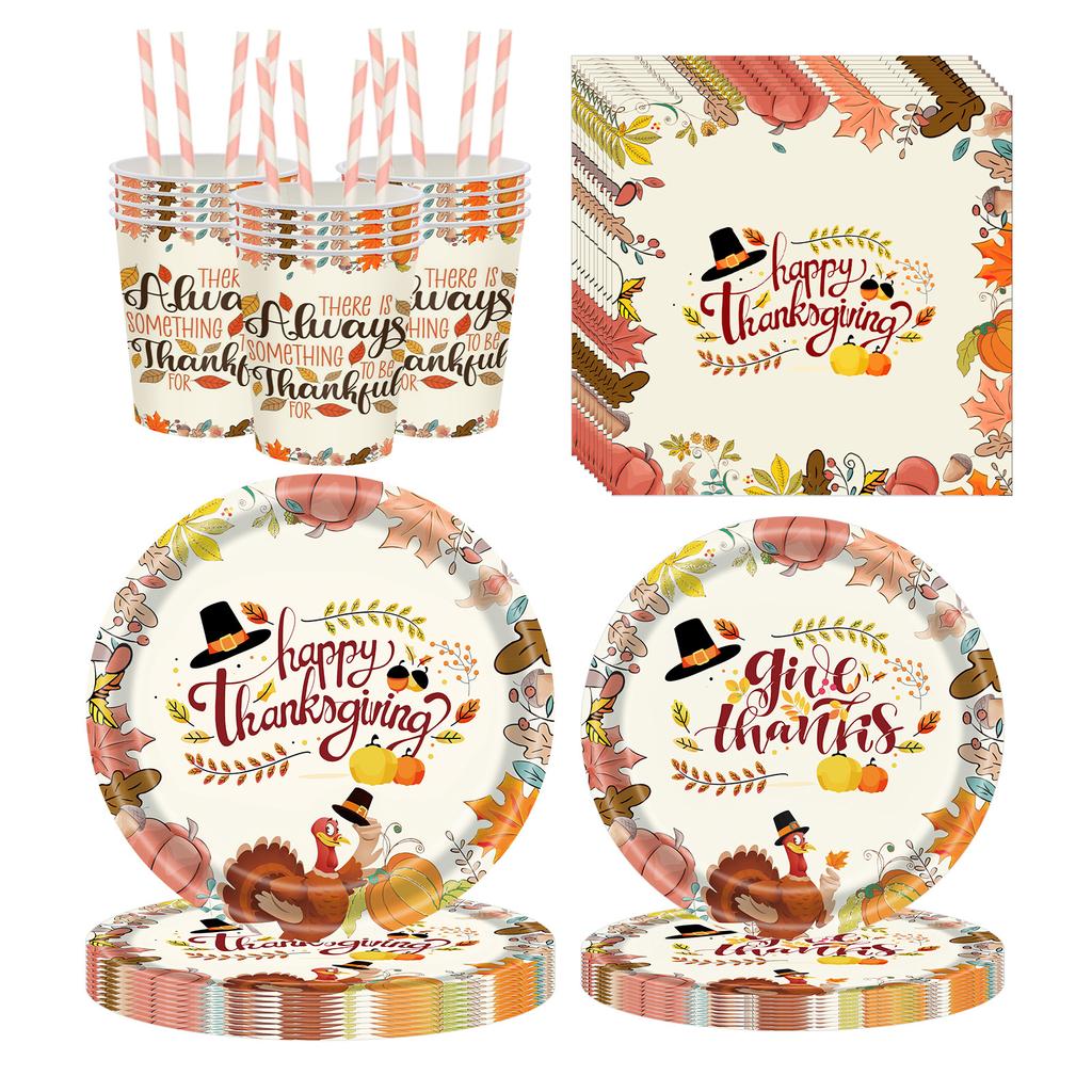 Thanksgiving Themed Party Decoration Set