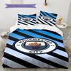 City Team Bedding Quilt Set Quilt Cover Pillowcase Home Decoration Birthday Gift (1 * Duvet Cover + 2 * Pillowcase, Without Core)