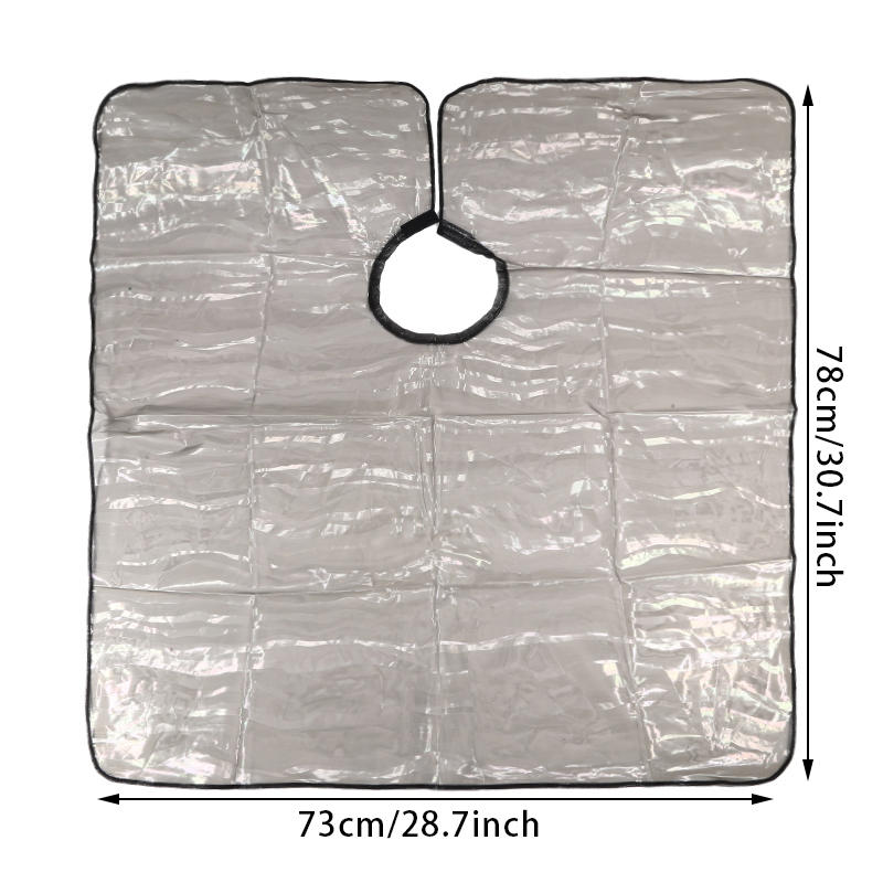 Salon Professional Large Textured Clear Waterproof Hair Coloring Cape For Hair Treatment Perm Styling And Protective Barrier Against Stains For Salon