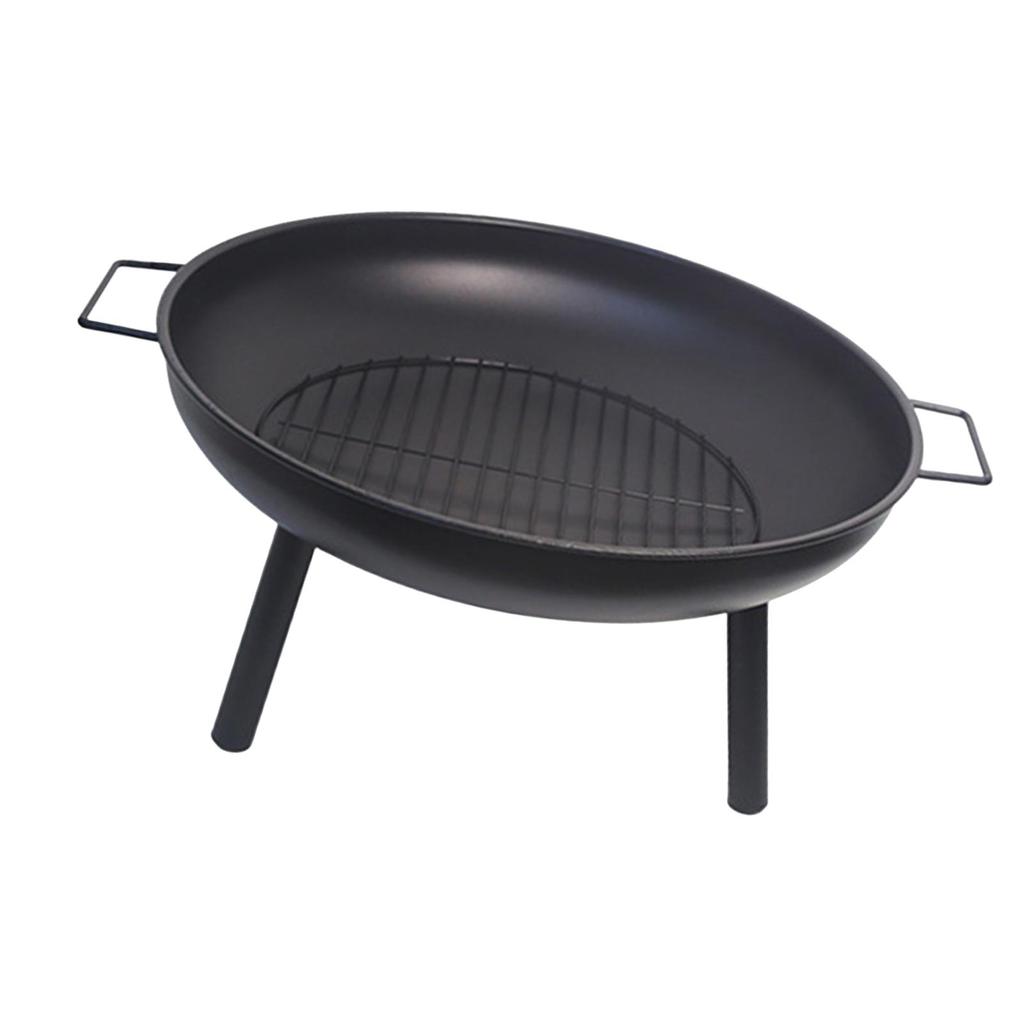 Fire Fireplace Round for Wood Burning Campfire Stand Backyard Camping Grilling Traveling