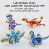 4 ks/sada Magnetické 3D puzzle dinosaura DIY Dřevěné Dětské Kreslené Dino Stavební blok Vzdělávací Model dinosaura Sestavitelná hračka Batolata Chlapci Dívky Dárek