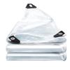 Premium-Clear PVC Tarpaulin Transparent Waterproof Balcony Tarp Garden Plants Cover Rainproof Material