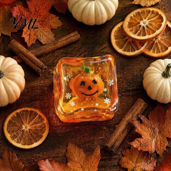 Sensory Cube Toy Halloween Ghost Squeeze Toy, Pumpkin Bat Stress Relief with Snowflake, Hand Relaxation for Party Favors Portable Reliever