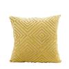Flocking Geometric Strips Pattern Throw Pillow Cover without Filling Home Decoration