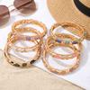 Shell Vintage Cloisonne Bangle Metal Women's Hand Bracelet Starfish Shell Bangle Beach Jewelry