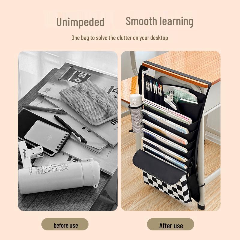 Fresh Color Hanging Book Bag & Desk Organizer for High School Students
