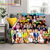 Cartoon Captain Tsubasa Fußball Weiche Flanelldecken, Überwurfdecke Bequeme Decke für Picknick Betten Sofa Zuhause Schlafzimmer Geschenke