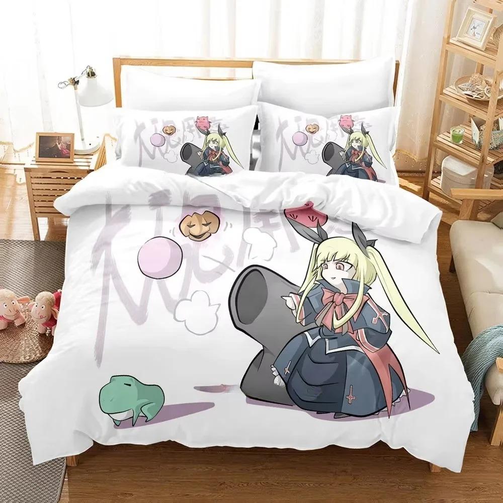 New Personality 3D Printed Anime Blazblue Bedding Set Cartoons three-piece set Adult Kid Bedroom Duvet cover Sets Home Textiles