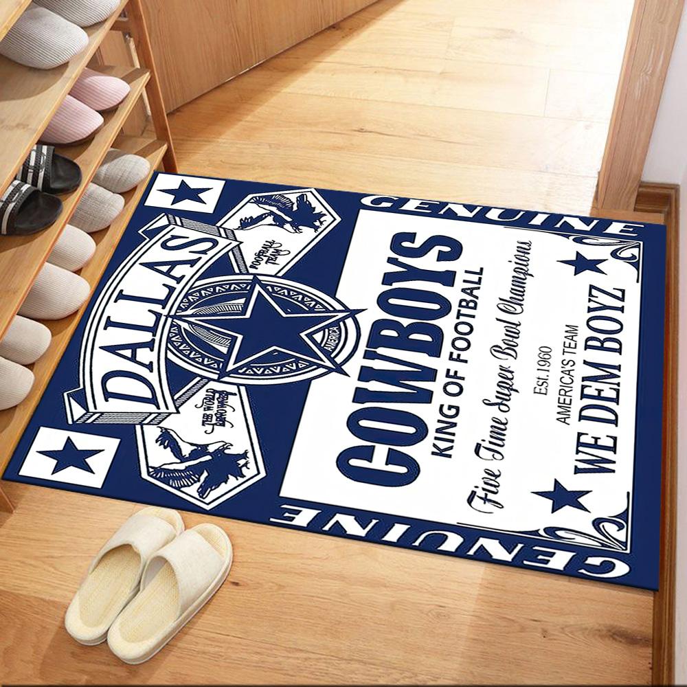 Dallas Area Rug Suitable for Outdoor Dormitory Foyer Dining Room Antislip Carpet Office Home Decor Gift for Festivals