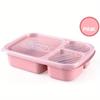 Portable Lunch Wheat Straw Lunch Box Single Layer Microwave Food Box Biodegradable Lunch Storage Container