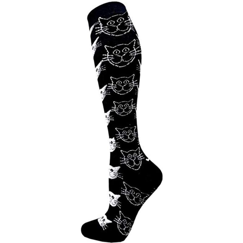 New Arrival Compression Socks Funny Fox Cat Shark Animal Prints Socks Unisex Outdoor Running Cycling Long Pressure Stockings