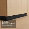 Cuttable Furniture Space Barrier Strip | Discreet, Soft Black, Sofa seal strip,