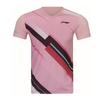 Li Ning Badminton Collection Badminton Jersey Set Unisex Ying Pink AATW021-3
