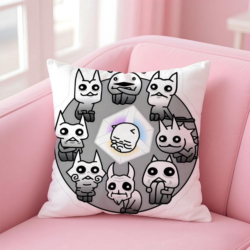 Anime T-The B-Battle Cats Cushion Cover Comfortable Reversible Pillow Cover Ideal for Car Sofa Bedroom & Beyond
