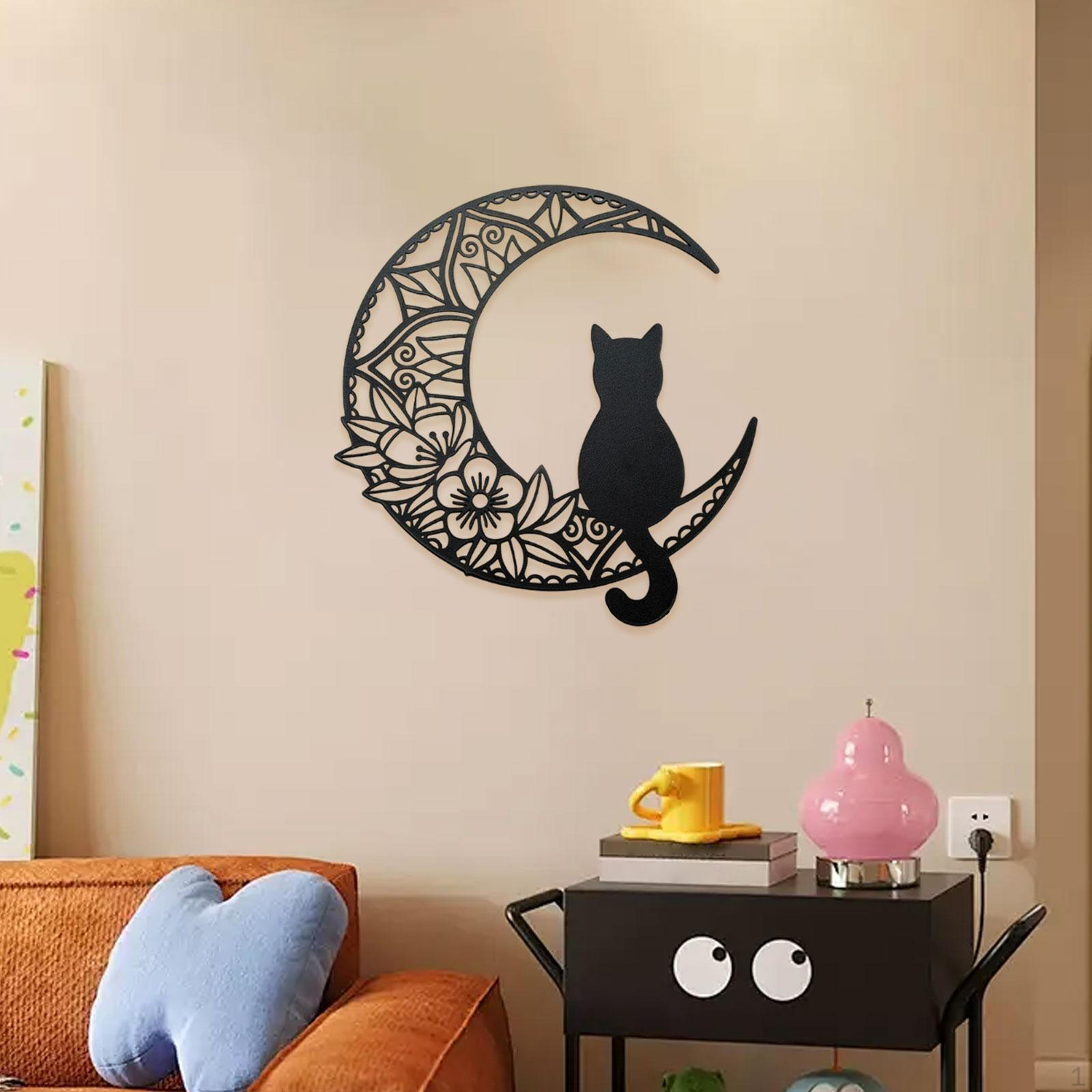 

Наклейка Black Art 12 дюймов Подарки любителям кошек Декоративная наклейка для кухни и прихожей Style B