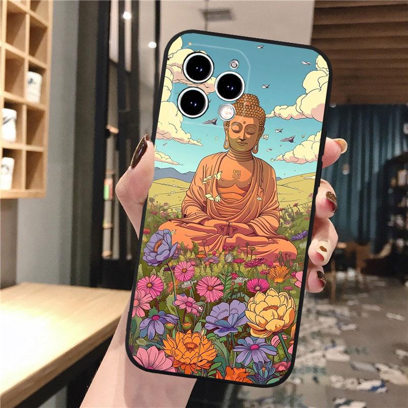 Phone Case For iphone 17 Pro Max 17 Pro Air 16 15 14 13 Pro Max 15 16 Pro 15Plus buddha