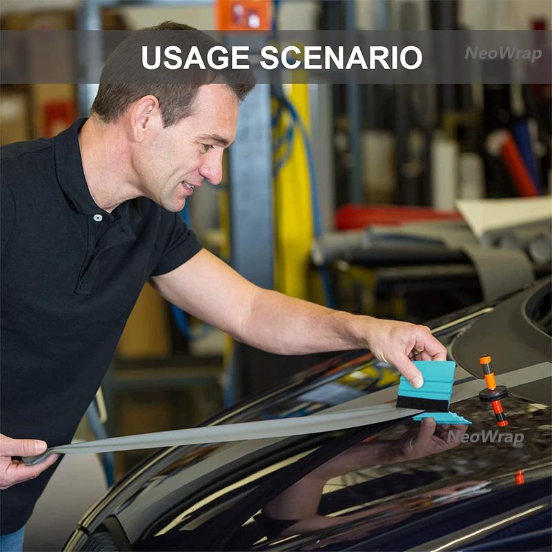 Keçe Kenarlı Rakle Cam Filmi Uygulama Aracı Araba Vinil Kaplama Kazıyıcı Plastik Spatula Çiziksiz Film Kendin Yap Raklesi Duvar Kağıdı Düzleştirme