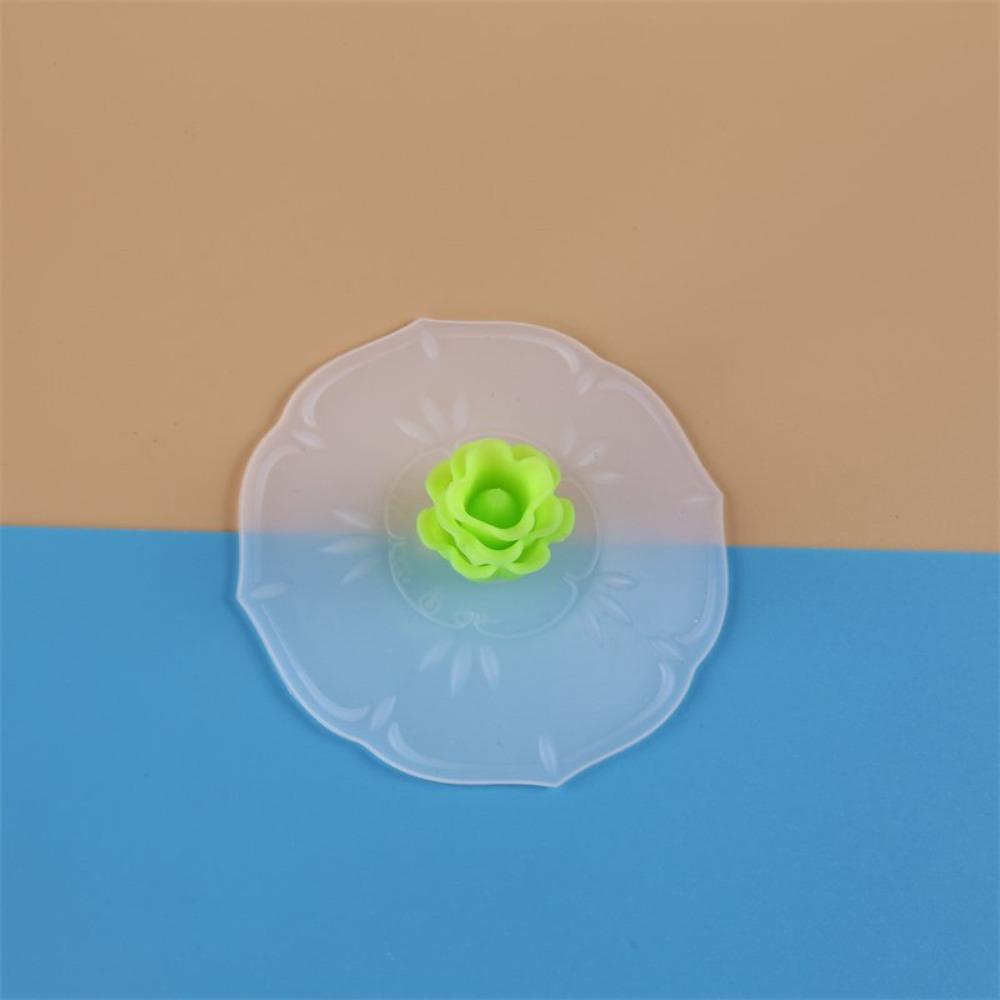 

3PCS Heat-Resistant Silicone Flower Cup Lid Dust-Proof Flexible Flower-Shaped Cup Covers Decorative Mug Sealed Cap Fruit Juice