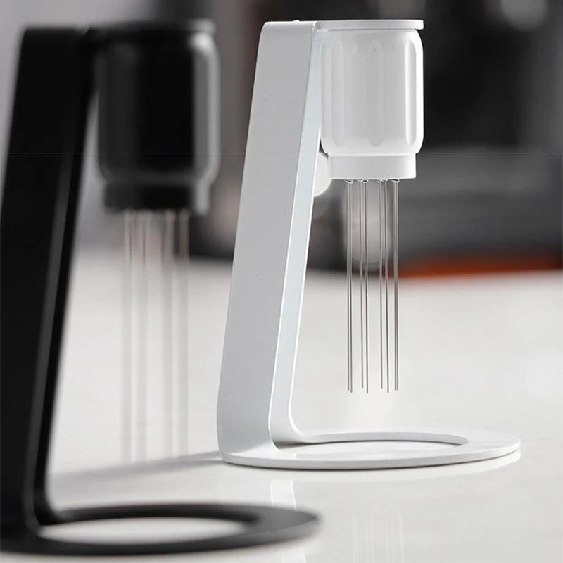 Espresso Powder Stirrer Stainless Steel Needle Coffee Distributor With Magnetic Stand WDT Tool Cafe Stirring Barista Accessories